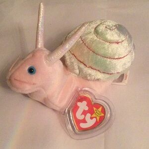 Ty Swirly snail beanie baby DOB 3/10/99